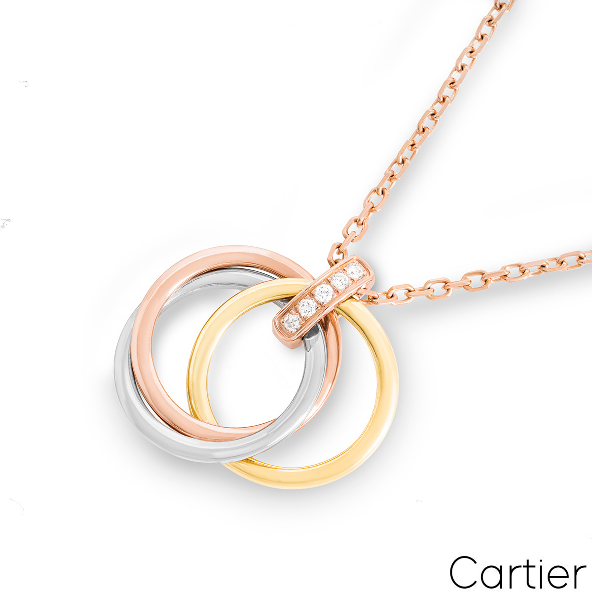 Cartier-Trinity-5P-Diamond-Necklace-K18-750YG/WG/PG – dct-ep_vintage luxury  Store